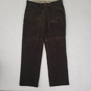 Polo Ralph Lauren Pants Mens 36x30 Brown Preston Straight Corduroy Cotton Chino